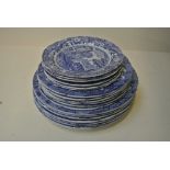 CERAMICS - A collection of blue & white Copeland S