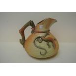 Ceramics - A Royal Worcester 'Lizard' jug, with ba