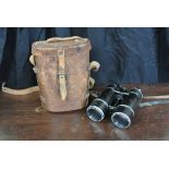 MILITARIA - A pair of binoculars in original case,