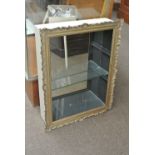 COLLECTABLES - An unusual gilt framed display cabi