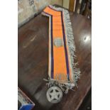 COLLECTABLES - A Loyal Orange Order sash with larg