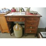 FURNITURE/ HOME - An antique/ Edwardian inlaid wri