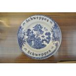 CERAMICS - A vintage advertising dish for Schweeps