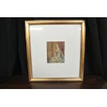 ARTWORK - A framed miniature painting attributed t
