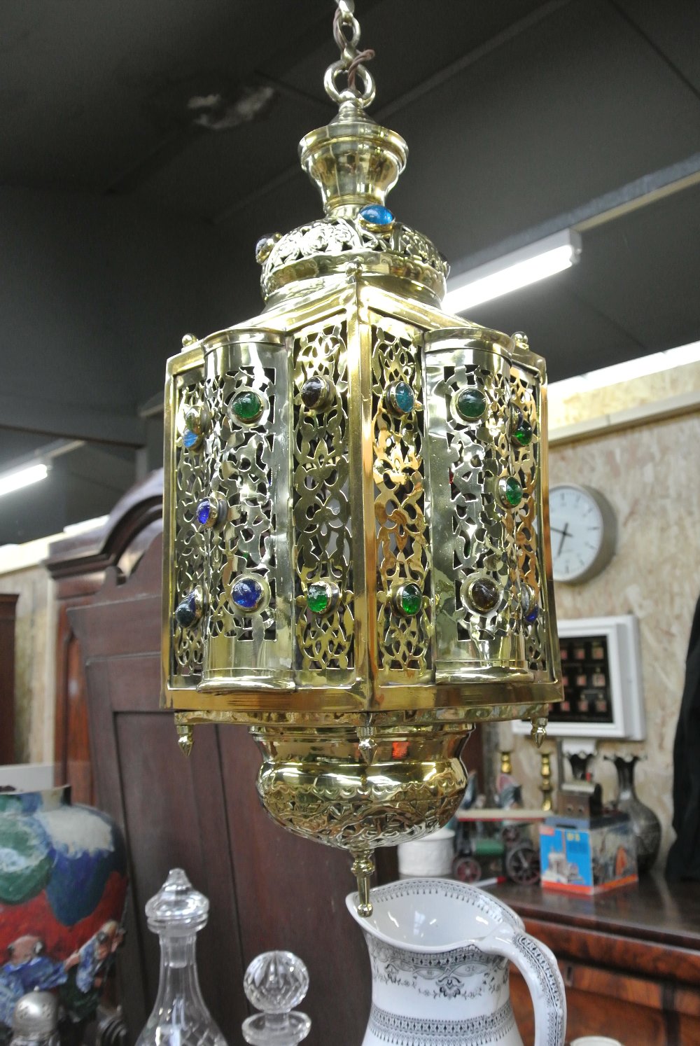 COLLECTABLES - A stunning antique Islamic brass la