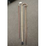 COLLECTABLES - A collection of 3 walking sticks to
