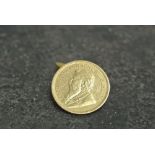 COINS/ JEWELLERY - An 1895 gold 1/2 Krugerrand, wh