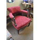 FURNITURE/ HOME - An antique carved mahogany 'Hors