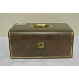 COLLECTABLES - An antique/ vintage leather bound j