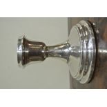 SILVER - A single sterling silver candlestick, ful