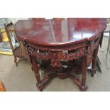 FURNITURE/ HOME - A modern antique style carved cr