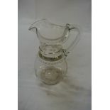 COLLECTABLES - A stunning antique glass jug with h