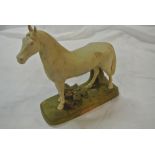 CERAMICS - A stunning Royal Dux white stallion on