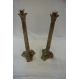 COLLECTABLES - A stunning pair of antique brass ca
