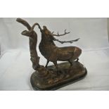 COLLECTABLES - A stunning bronze sculpture depicti