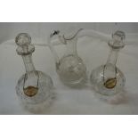 COLLECTABLES - A stunning pair of antique glass de