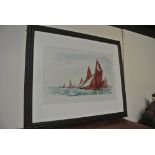 ARTWORK - A framed watercolour painting by English