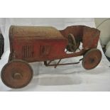 COLLECTABLES - An early antique pedal car in need
