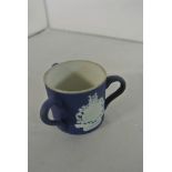 CERAMICS - A small jasper ware loving cup produced