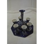 COLLECTABLES - A vintage/ antique liqueur set with