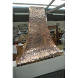 COLLECTABLES - A vintage copper fire hood.
