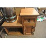 FURNITURE/ HOME - A pine telephone table.