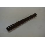 COLLECTABLES - A vintage wooden truncheon, measuri