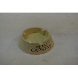 COLLECTABLES - A vintage ceramic ashtray advertisi
