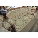 FURNITURE/ HOME - An antique style 3 piece suite,