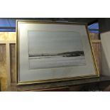 WILFRED HAUGHTON - A stunning original large water