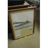 MILITARIA - A framed photograph & enlarged print s