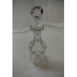 COLLECTABLES - An antique glass decanter.