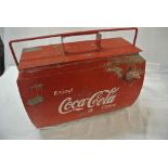 COLLECTABLES - A vintage 1950's Coca Cola ice box/