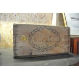 COLLECTABLES - A vintage wooden C&C crate.