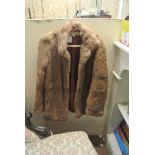 COLLECTABLES - A vintage white/ blonde fur coat.