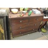 FURNITURE/ HOME - An antique wooden chest of drawe