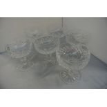 CRYSTAL - A set of 6 Waterford Crystal champagne s