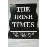 COLLECTABLES - A tin sign advertising the Irish Ti