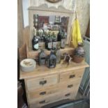 FURNITURE/ HOME - A stunning pine mirror back dres