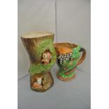 CERAMICS - A collection of 2 vintage ceramic jugs,