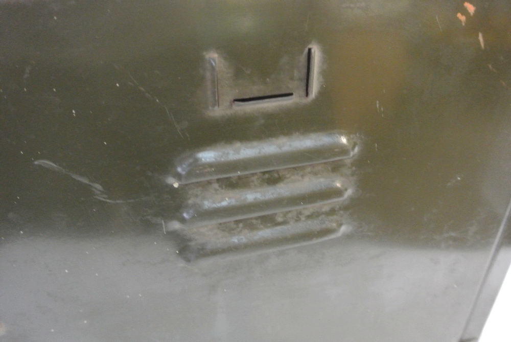COLLECTABLES - A vintage industrial green locker. - Image 2 of 3