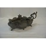 COLLECTABLES - An antique decorative pewter dish,