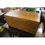 COLLECTABLES - A handmade wooden box/ chest, measu