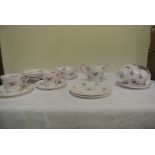 CERAMICS - A vintage Shelley tea set to include 6