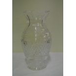 CRYSTAL - A Waterford Crystal vase, measuring 22cm