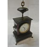 CLOCKS - An antique/ Victorian mantel clock with e