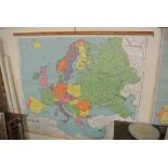 COLLECTABLES - A large vintage Philip's school map