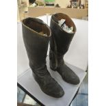 MILITARIA - A pair of Military riders boots.