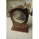 CLOCKS - A stunning antique wooden cased mantle cl