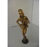 COLLECTABLES - An antique/ Art Deco spelter cast m